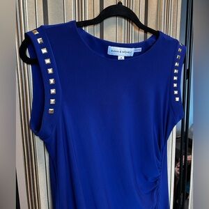 Studded jersey dress